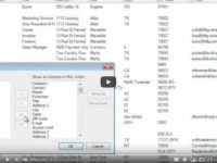 Customizing the Contact List and Exporting to Excel